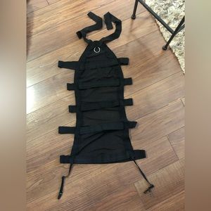 Sexy black elastic and mesh lingerie